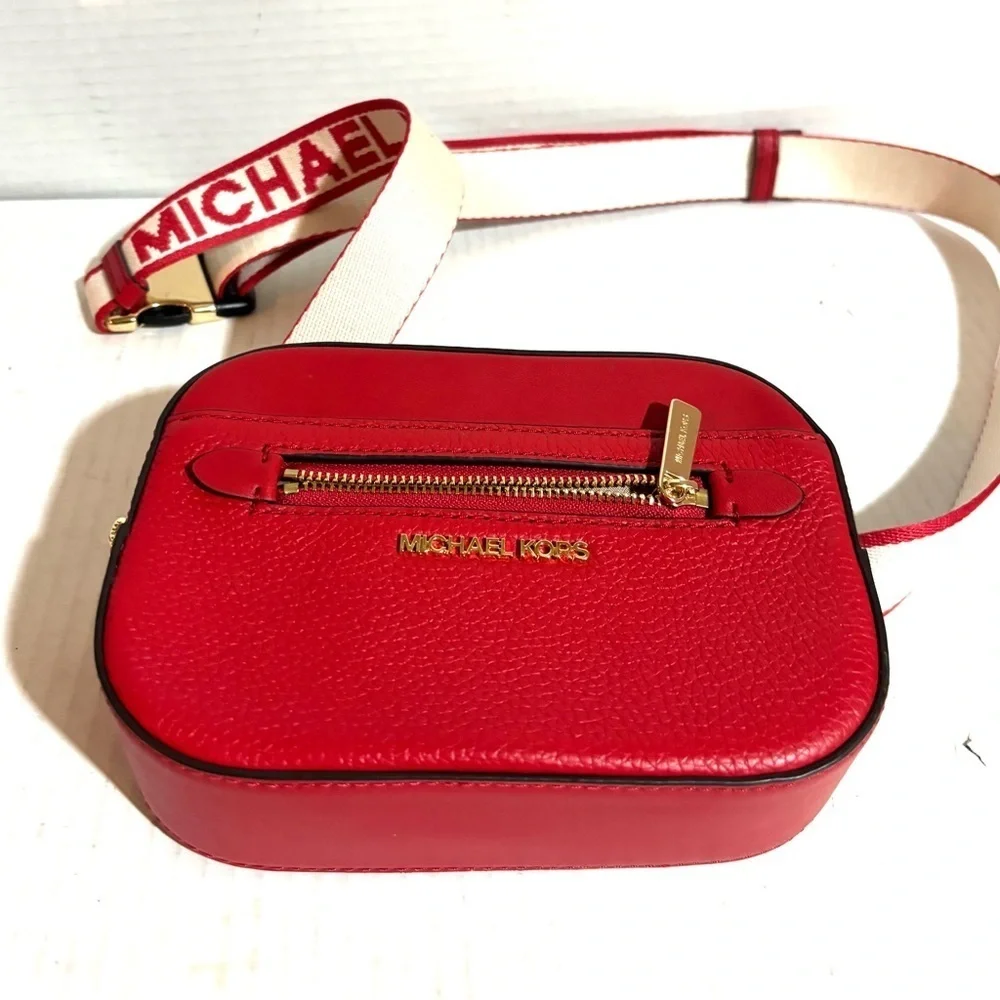 Michael Kors Red and Cream crossbody Belt Bag